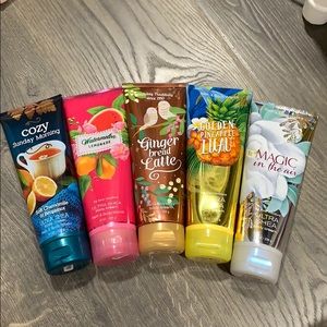 5 bath and body works lotions